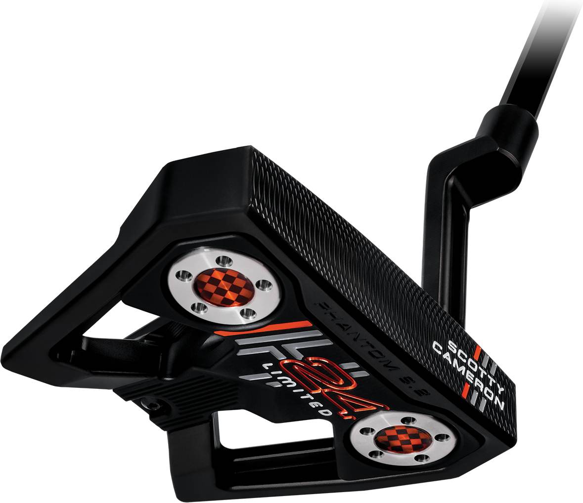 Scotty Cameron LTD Phantom 9.2 H24 (2024) Plumber Neck Putter - Sort - Højre - Str. 34.5" - Scotty Cameron Full Contact Slim (2025) Standard Sort/Rød
