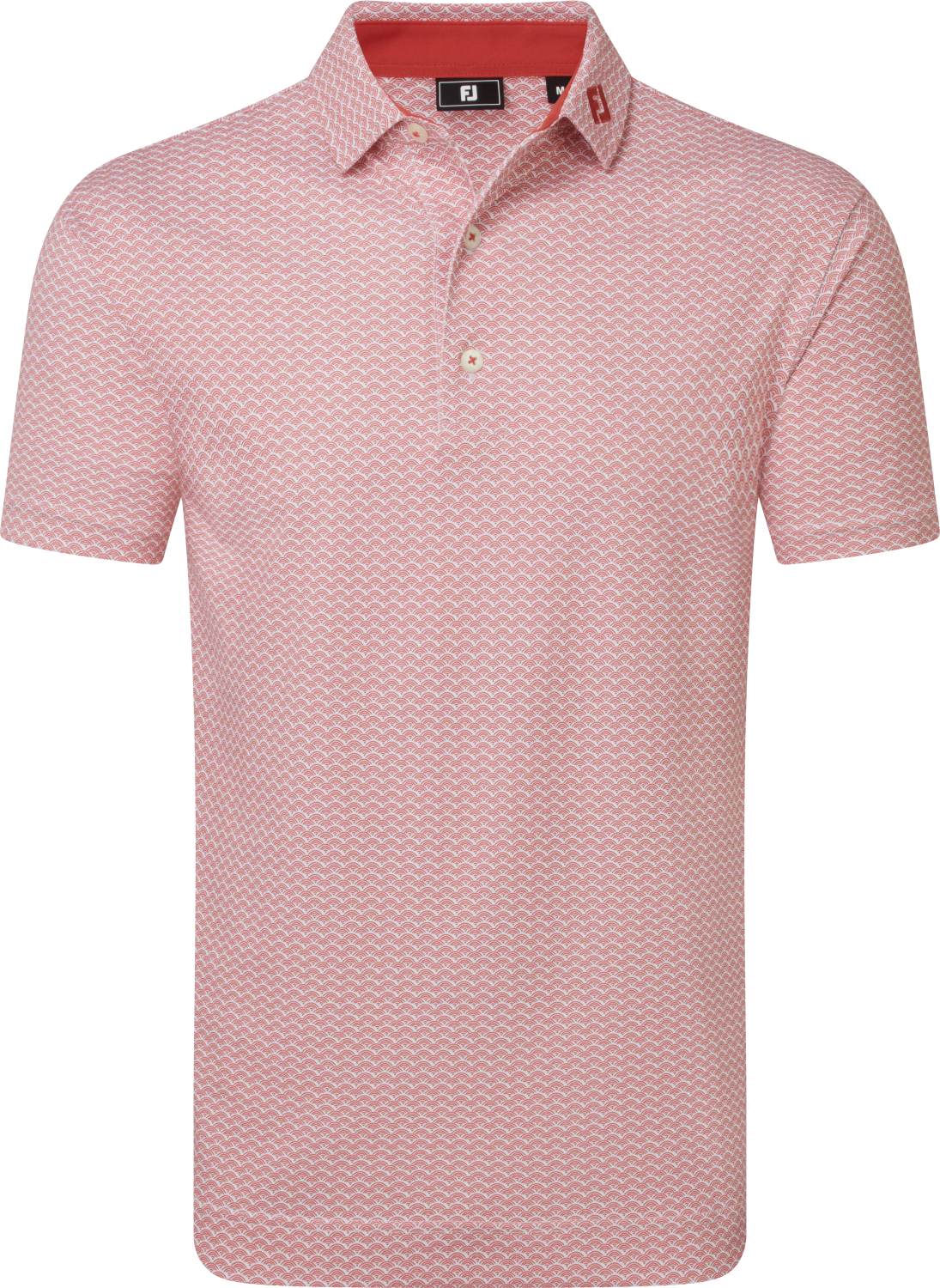 FootJoy Scallop Geo Pique Herre Poloshirt
