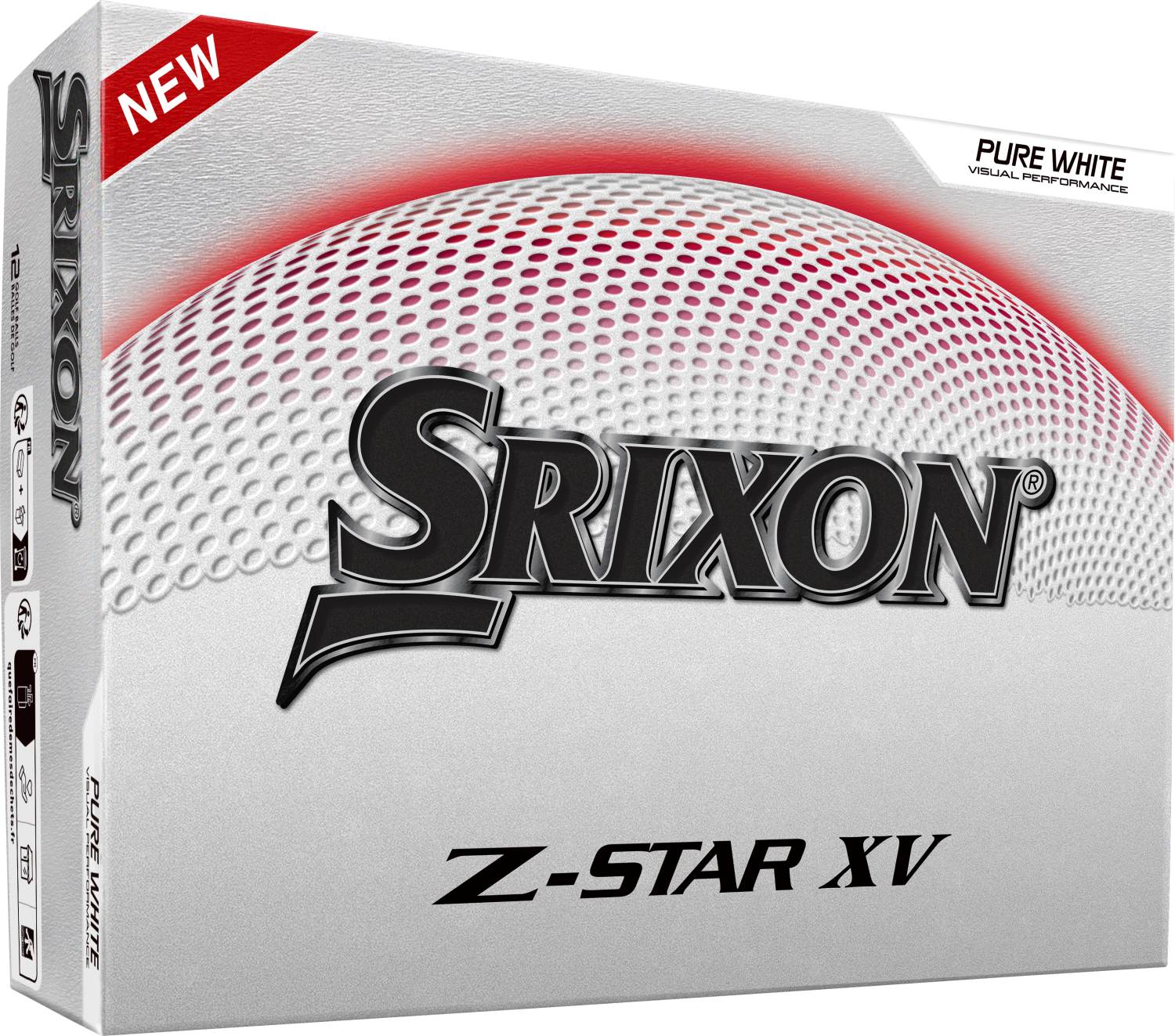 Srixon Z-Star XV (2025) Herre Golfbolde - Pure White