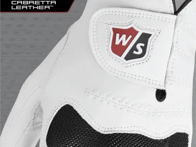 Wilson Staff Conform Læder Herre Golfhandske - Hvid/Sort - Højre - Str. XL