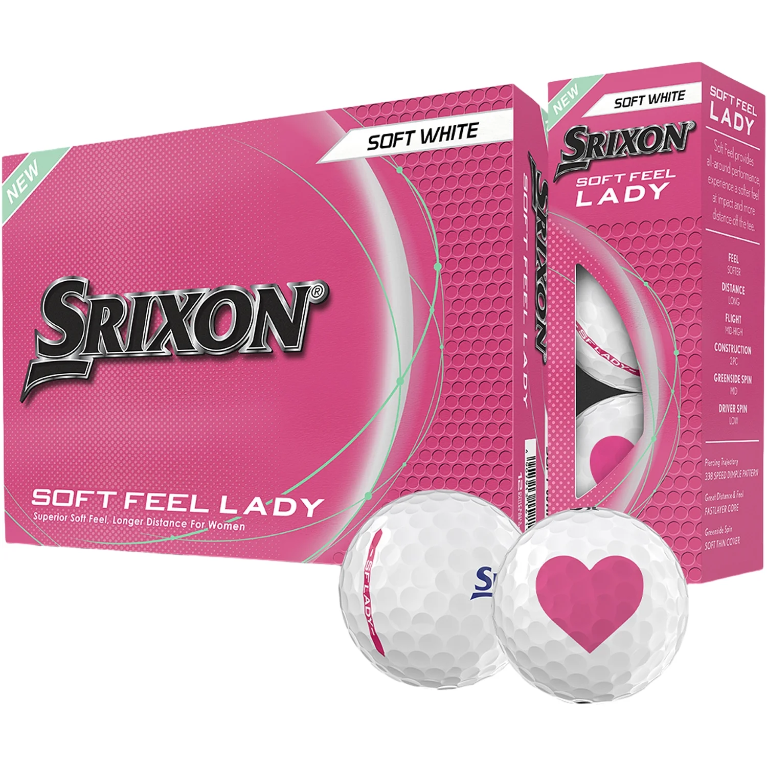 Srixon Golfbold Soft Feel Ladies VALENTINE