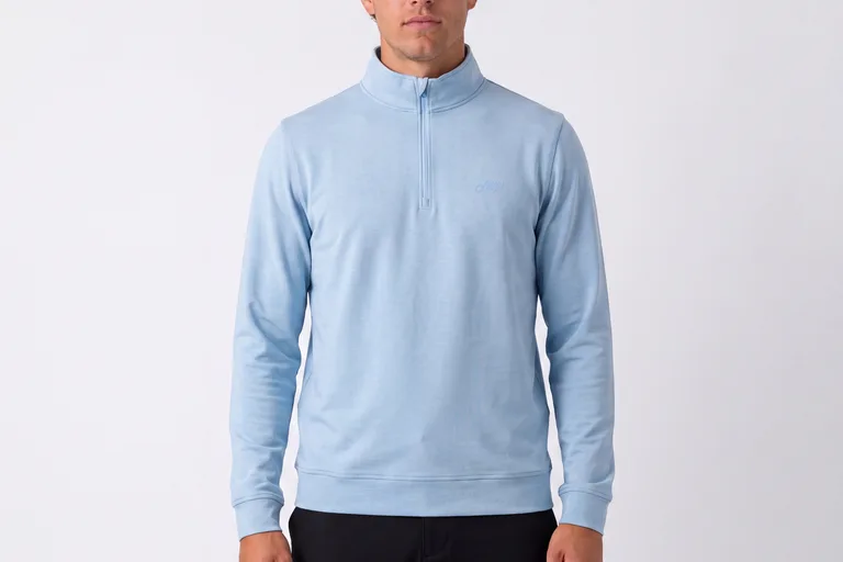 William Half Zip | Lyseblå