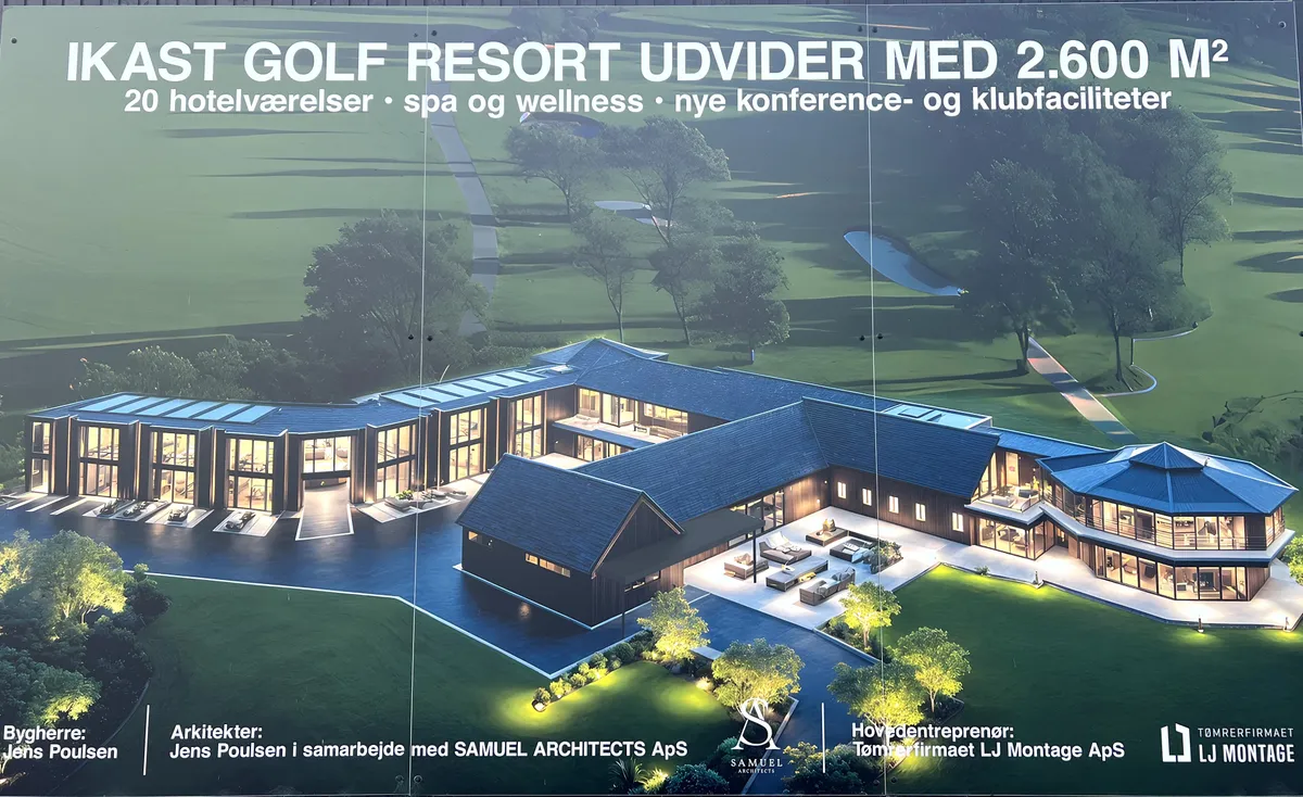 Ombygning af Ikast Golf Club med hotel