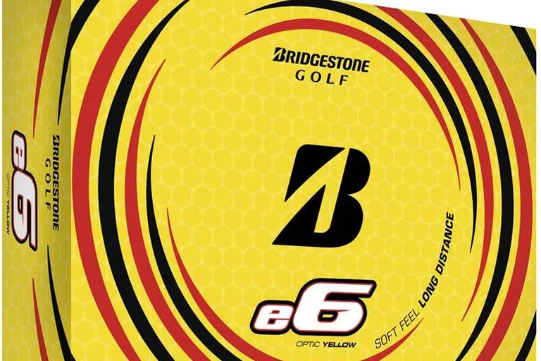 Bridgestone E6 Golfbolde - Gul