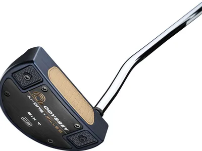 Odyssey Ai-One Milled Six T DB Double Bend Neck Putter - Blå - Højre - Str. 34" - Odyssey Ai-ONE Milled (2023) Midsize Hvid/Blå