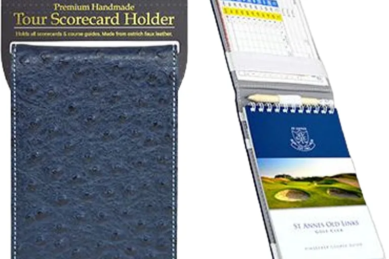 ON PAR Scorekortmappe fra Ostrich Golf, navy/grå