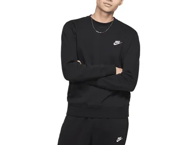 Nike Golf Club Fleece Crew-trøje, sort