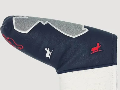 What Bunkers Standard Navy/Grey Blade Putter Headcover
