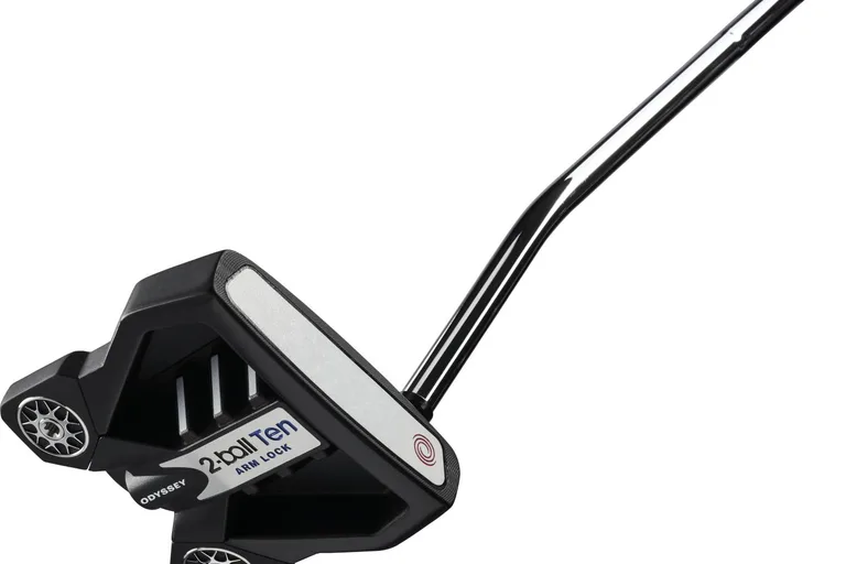 Odyssey Ten 2-Ball Arm Lock Lined (2023) Single Bend Neck Putter