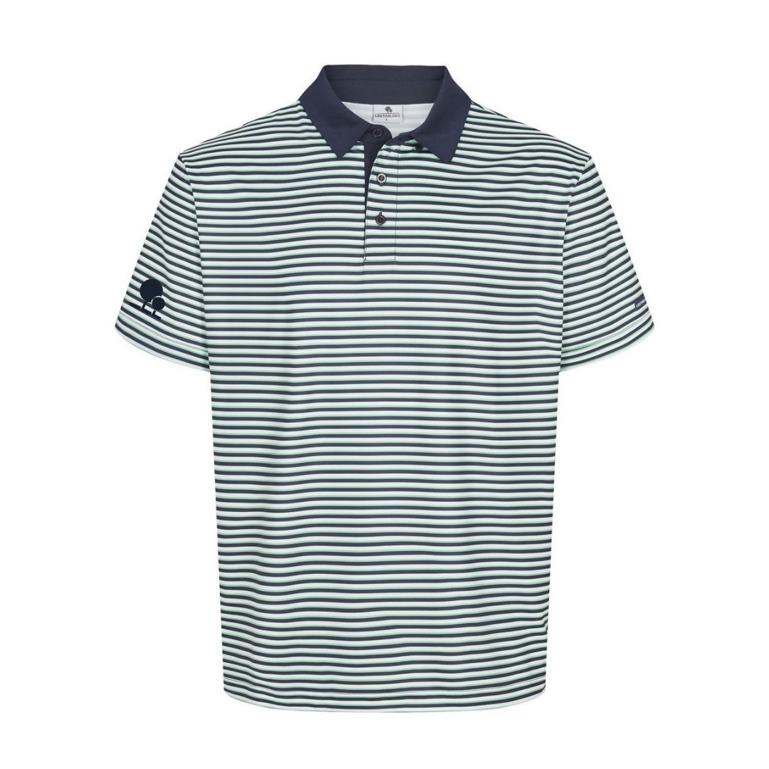 Shelby Polo Stripe Navy/Green