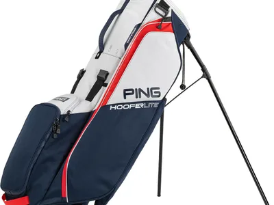 Ping Hoofer Lite Bærebag - Navy/Platinum/Red