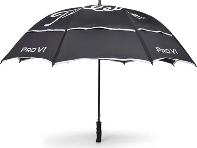 Titleist Tour Double Canopy Paraply - Blk/Wht