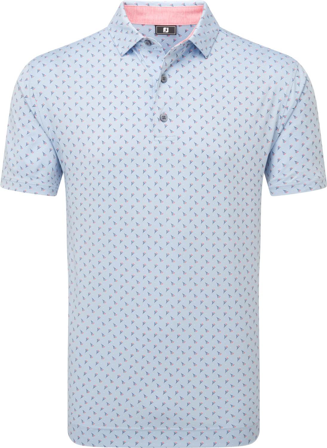 FootJoy Flower Bud Foulard Lisle Herre Poloshirt