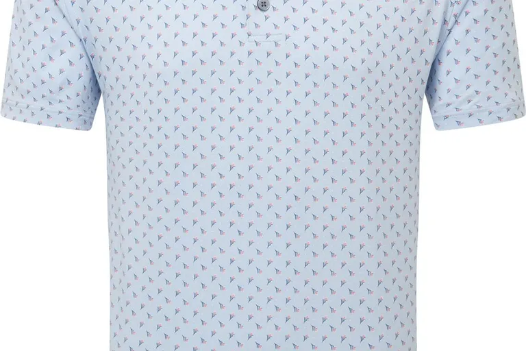 FootJoy Flower Bud Foulard Lisle Herre Poloshirt