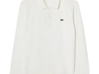 LACOSTE Polo Classic, langærmet, hvid