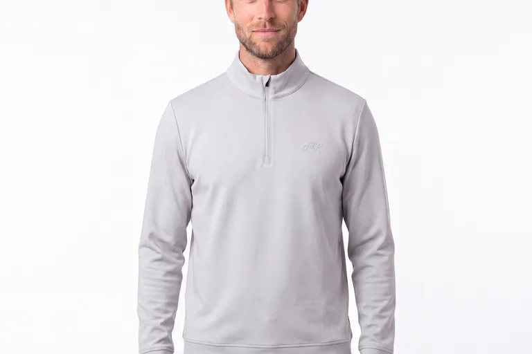 Lucas Half Zip | grå