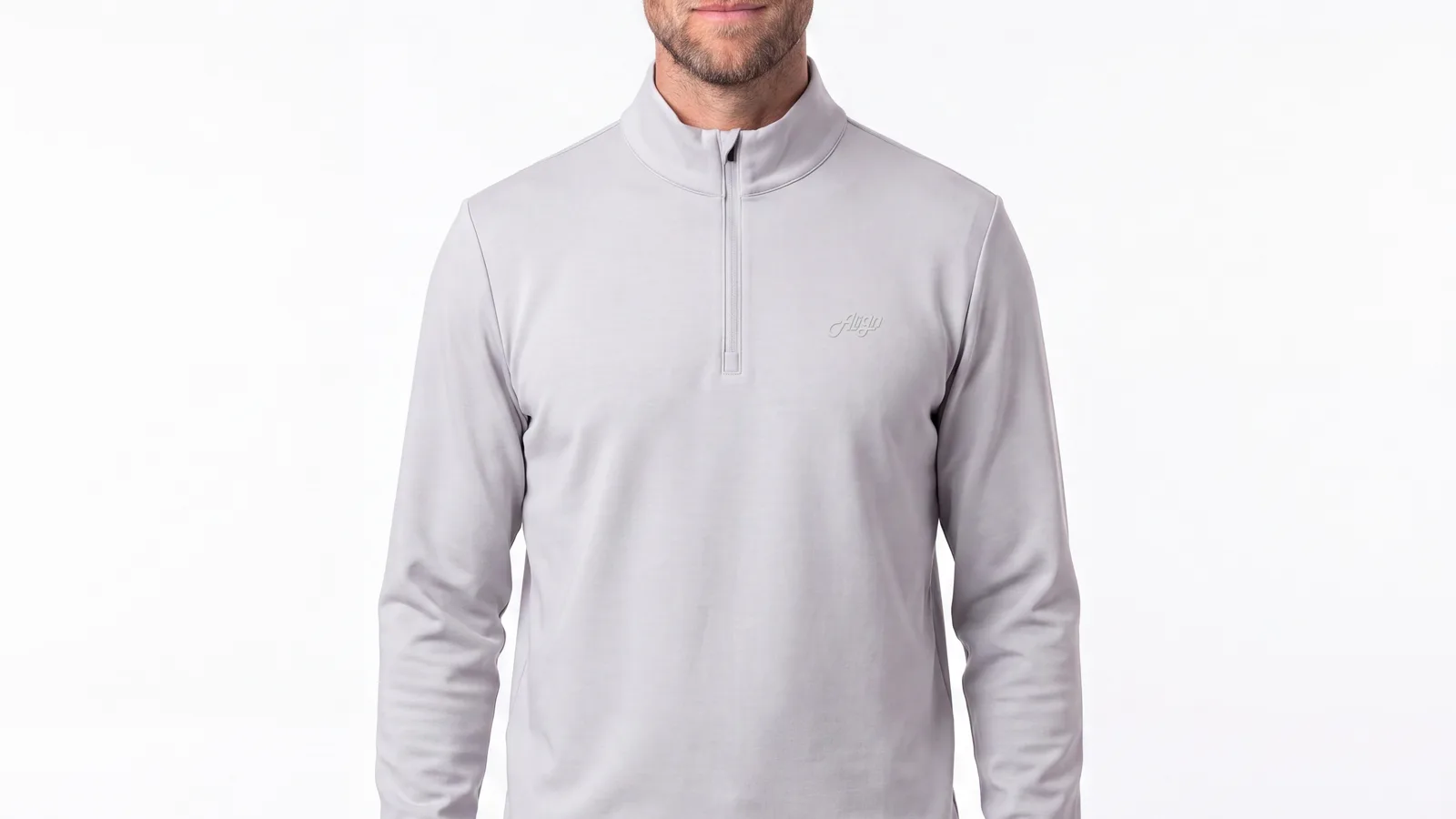 Lucas Half Zip | grå