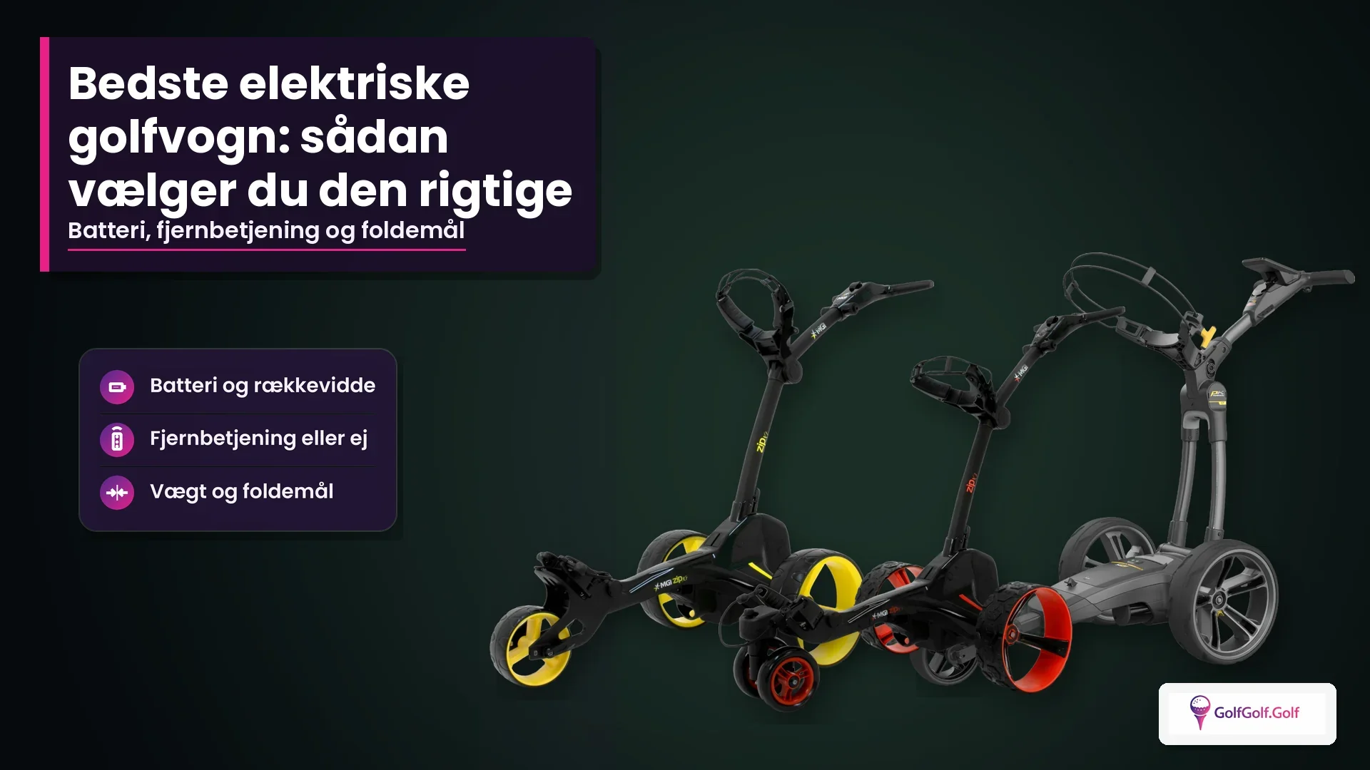 Bedste elektriske golfvogn: sådan vælger du el-trolley