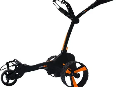 MGI Zip X4 Special Edition (2025) Elektrisk golfvogn - Black/Orange - 250Wh, 24v (27 Huller)