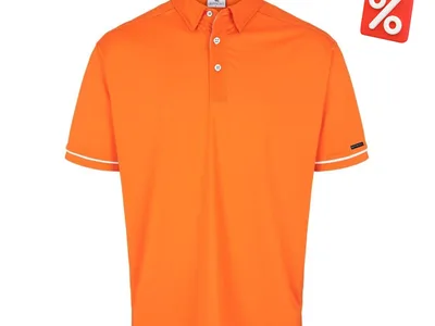 Barley Polo Orange/white