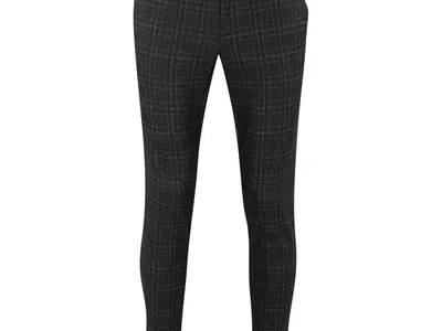 Alberto Bukser IAN-Jersey Check, beige/brun