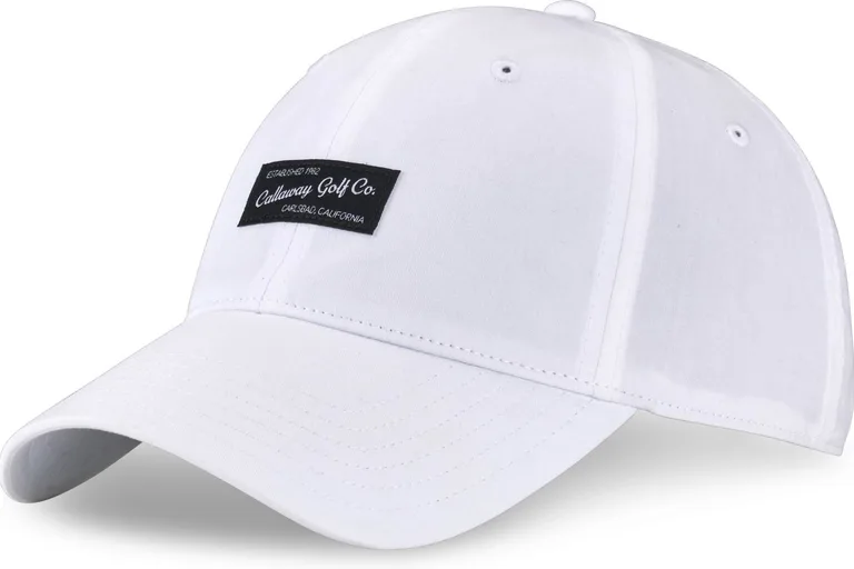 Callaway Relaxed Retro Herre Kasket - White/Black - Str. Justerbar
