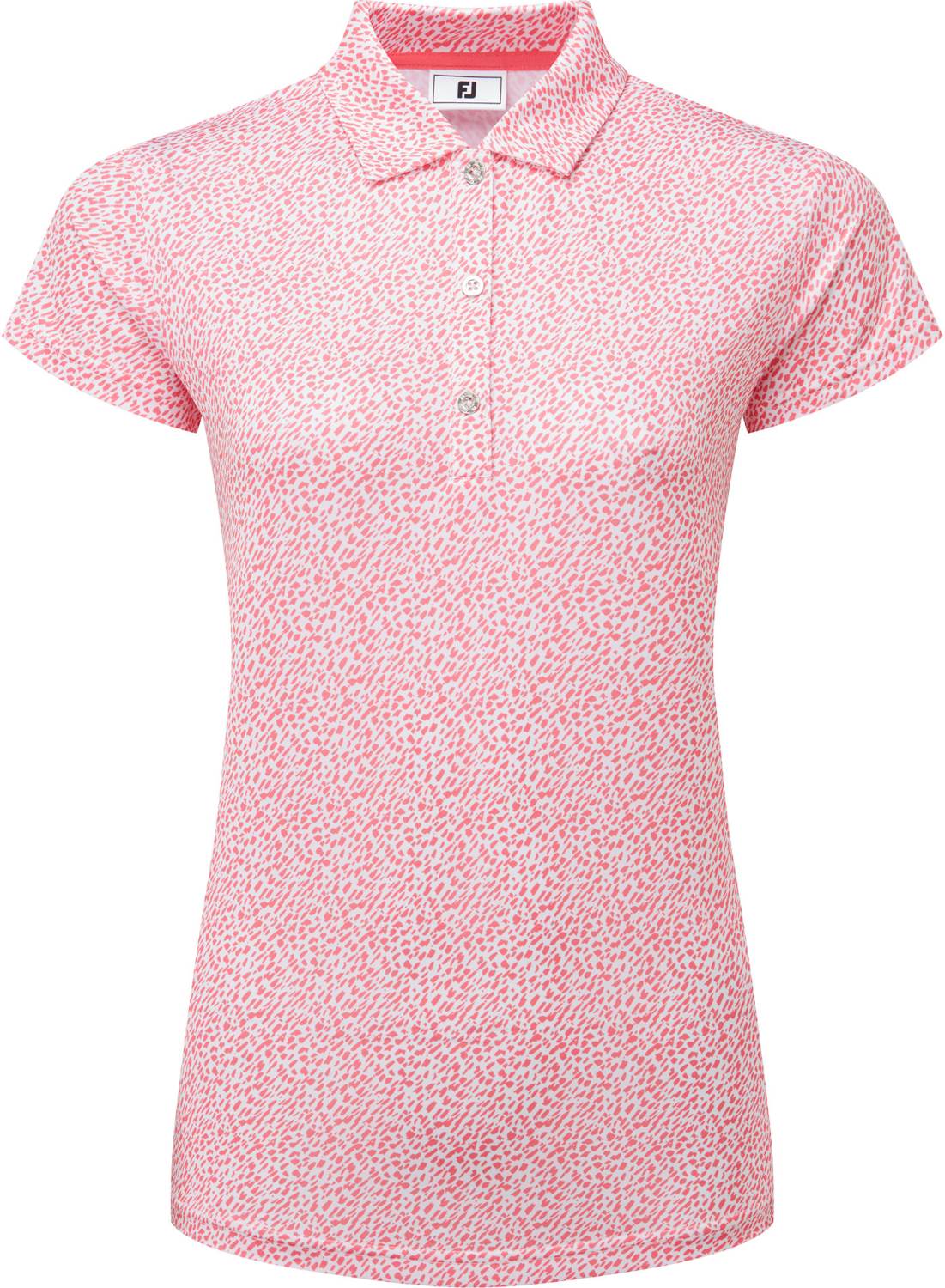 FootJoy Animal Print Cap Sleeve Lisle Dame Poloshirt