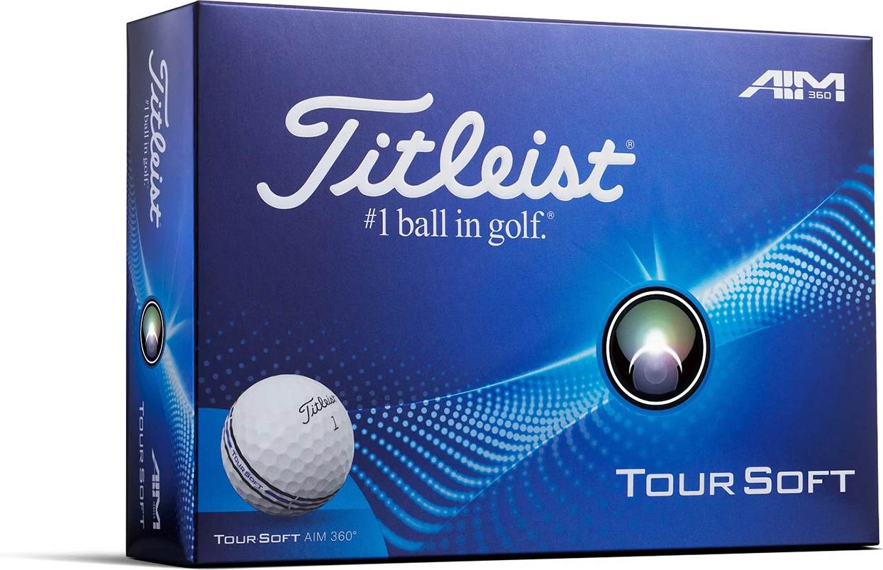 Titleist Tour Soft 360 Aim Golfbolde - White