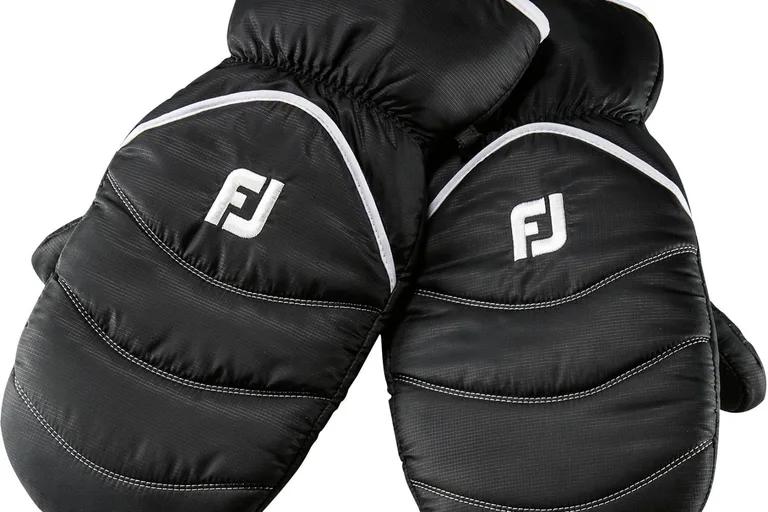 FootJoy Winter Mitts Luffer - Black/White - Par - Str. Onesize