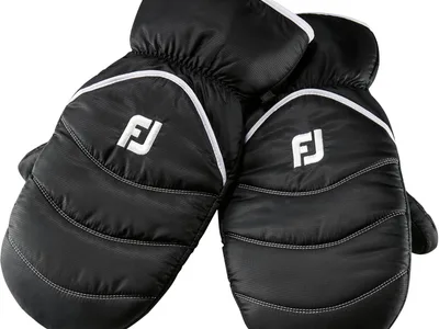FootJoy Winter Mitts Luffer - Black/White - Par - Str. Onesize