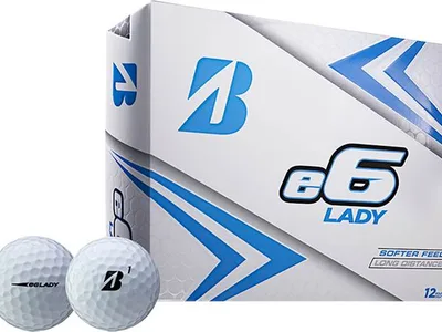 Bridgestone E6 Lady Dame Logobolde - Hvid