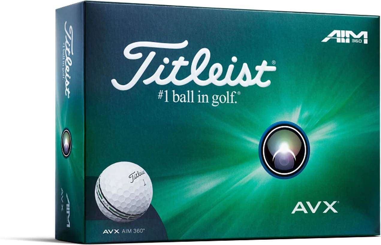 Titleist AVX 360 Aim Golfbolde - White