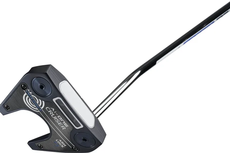 Odyssey Ai-One Cruiser Armlock Seven DB Double Bend Neck Putter - Blå - Højre - Str. 42" - Odyssey Ai-ONE Cruiser Armlock (2024) Standard Hvid/Blå
