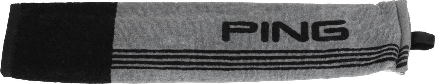 Ping Tri-fold Grey/Black Håndklæde