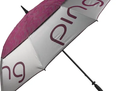 Ping Double Canopy Dame Paraply - Grey/Magenta