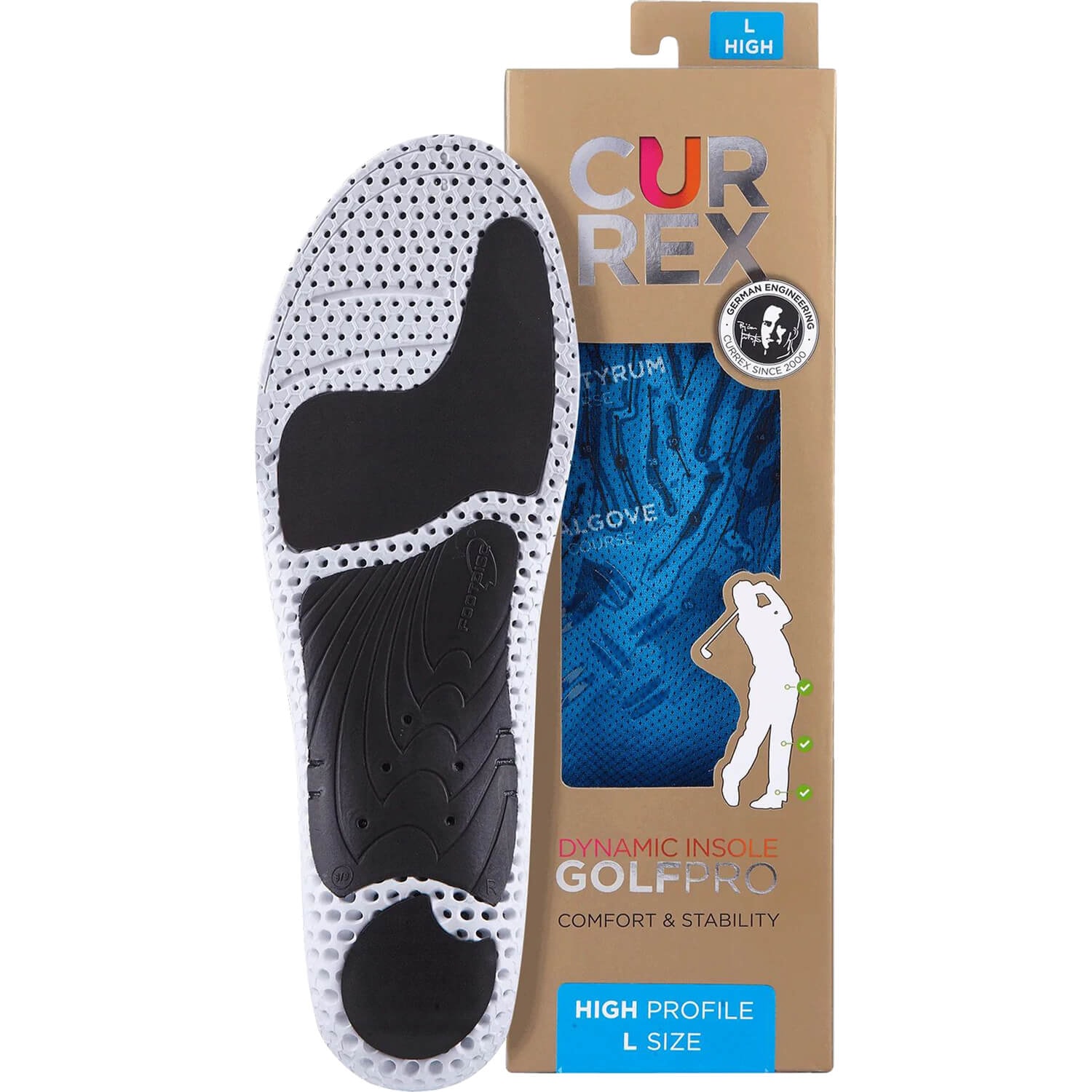 CURREX GolfPro-indlægssåler High XS