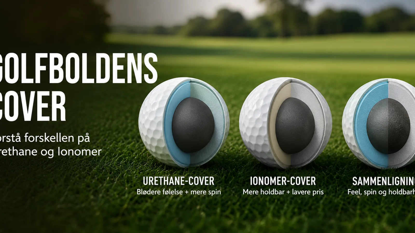 Urethane eller ionomer? Sådan vælger du den rigtige golfbold