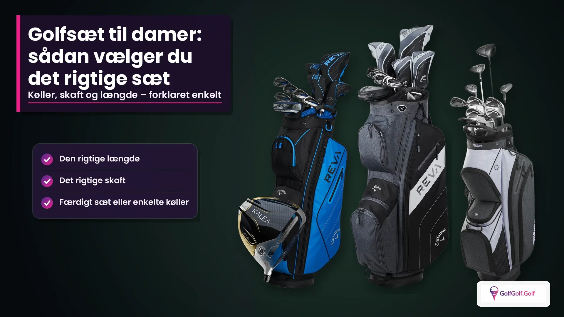 Golfsæt til damer: sådan vælger du det rigtige sæt