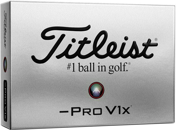 Titleist Pro V1x- Left Dash Logobolde - Hvid