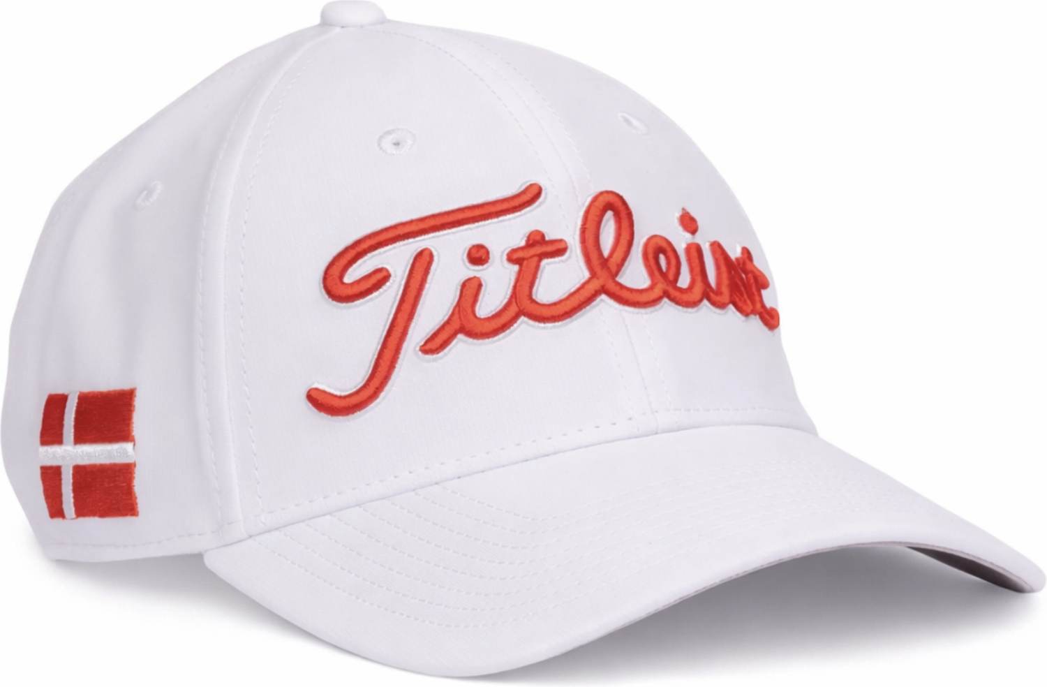 Titleist Tour Performance Danmark Herre Kasket - White/Black - Str. Justerbar