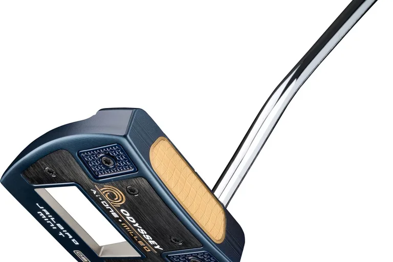 Odyssey Ai-One Milled Jailbird Mini T Versa 90 DB Double Bend Neck Putter