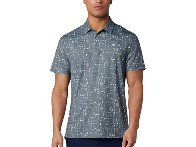 Original Penguin Polo Øl Pong Geo, blågrå/farvet