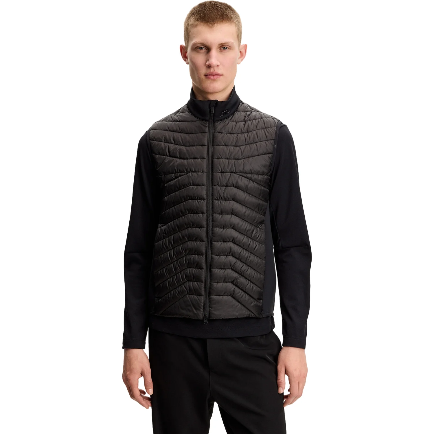 J. LINDEBERG Heyden Quilt Hybrid-vest, sort