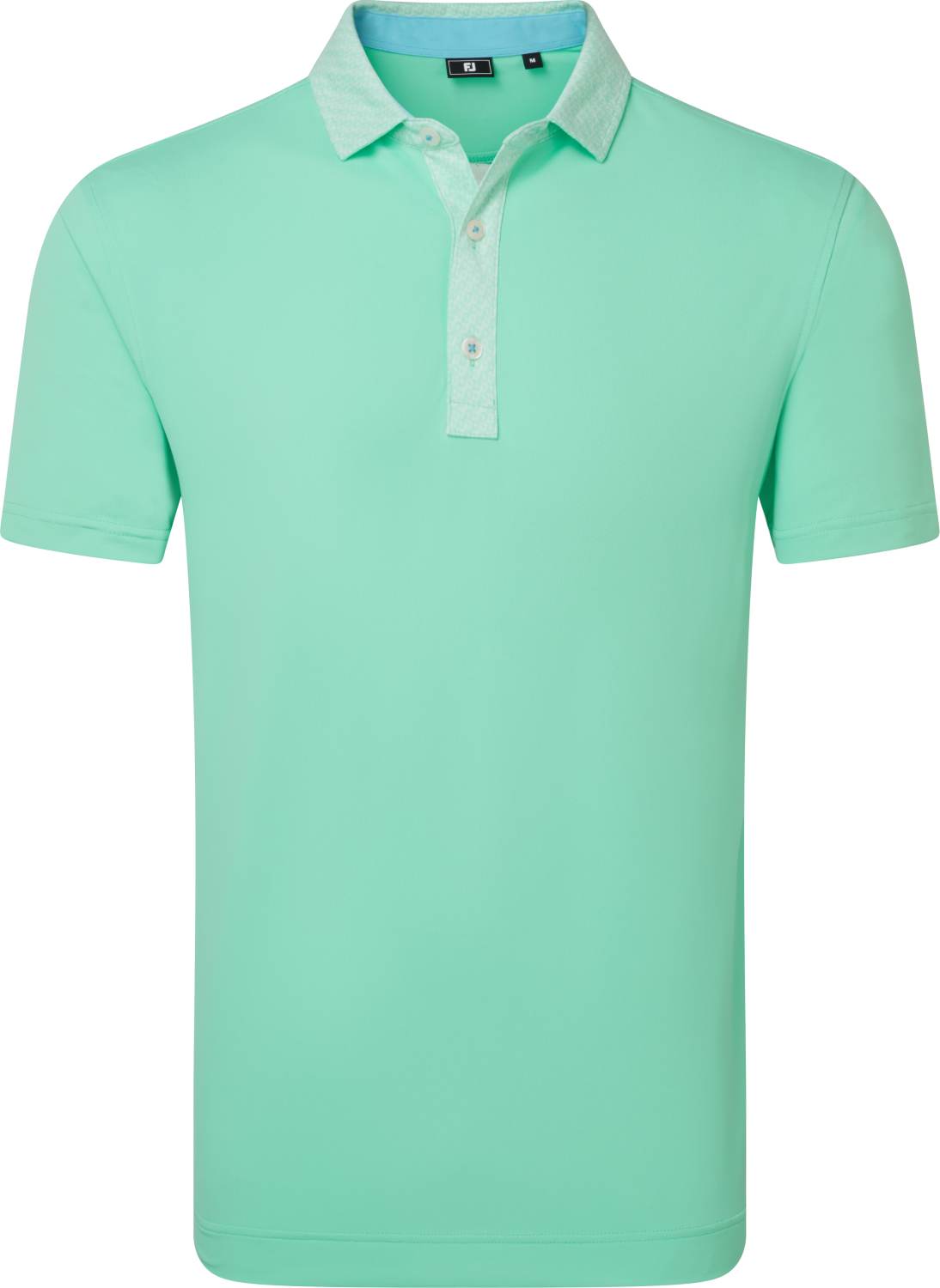 FootJoy Star Geo Trim Pique Herre Poloshirt