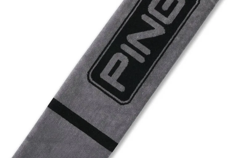 Ping Trifold Dark Grey/Black Håndklæde