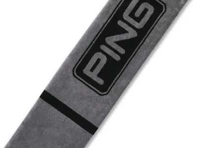 Ping Trifold Dark Grey/Black Håndklæde