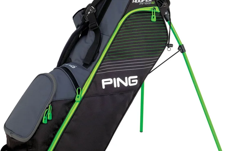 Ping Prodi G Junior Bærebag - Charcoal/Black/Electric Green