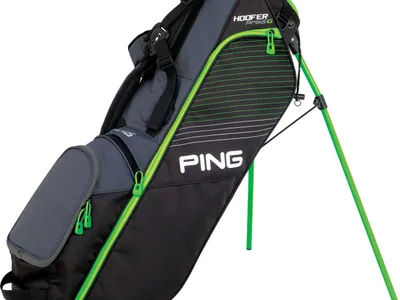 Ping Prodi G Junior Bærebag - Charcoal/Black/Electric Green