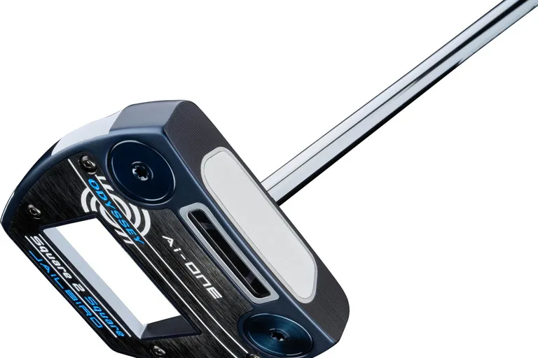 Odyssey Ai-One Square 2 Square Jailbird Cruiser CS Straight Neck Putter - Blå/Hvid - Højre - Str. 38" - Odyssey Ai-ONE Square 2 Square (2025) Oversize Hvid/Blå