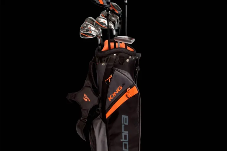 Cobra King Box Set 13-15 År Junior Golfsæt - Black/Orange/Grey - Højre - DR, FW, 5H, 6-9, PW, SW, Putter - Cobra Standard Junior Grafit